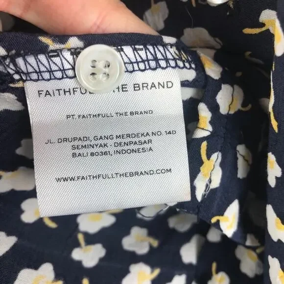 FAITHFULL THE BRAND Brigit Navy Floral Mini Dress - Picture 9 of 11
